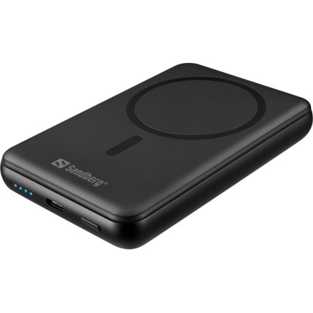 Sandberg 421-51 banque d'alimentation électrique Semi-solide 10000 mAh Recharge sans fil Noir