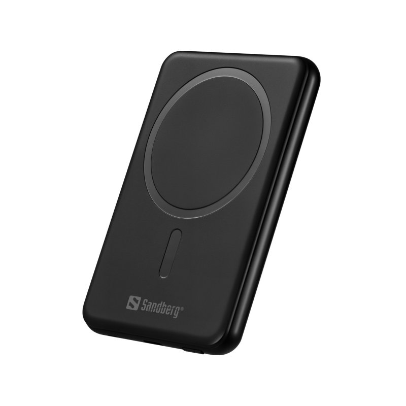 Sandberg 421-50 banque d'alimentation électrique Semi-solide 5000 mAh Recharge sans fil Noir