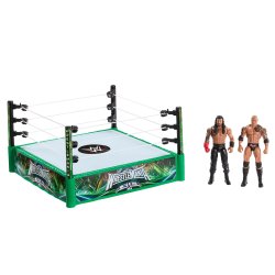 WWE -Coffret Bloodline Rules-deux figurines articulées et ring