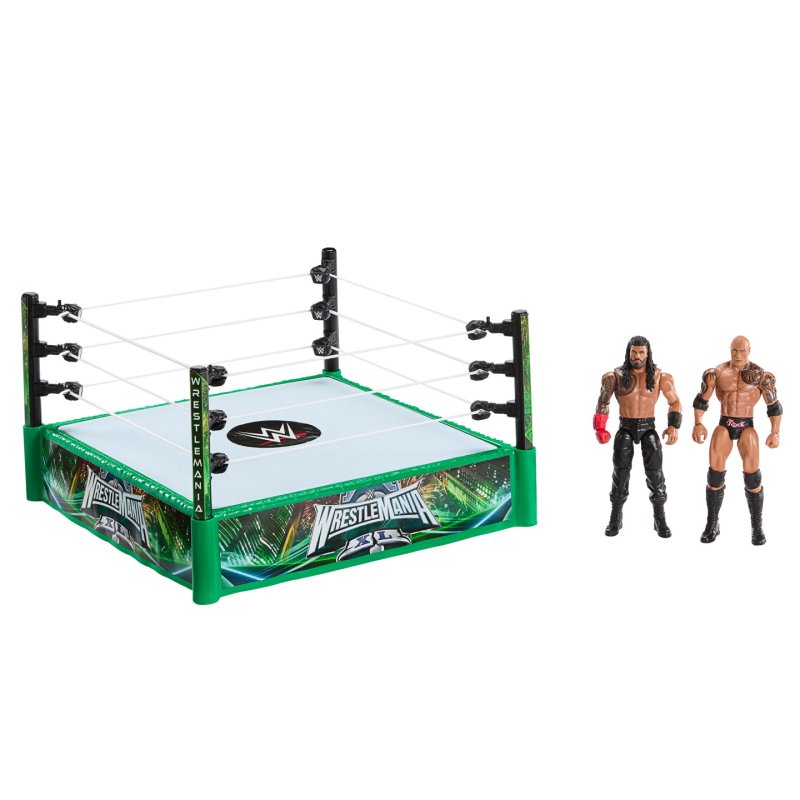 WWE -Coffret Bloodline Rules-deux figurines articulées et ring