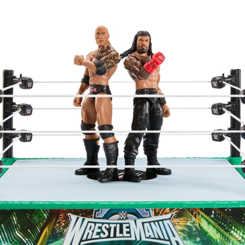 WWE -Coffret Bloodline Rules-deux figurines articulées et ring