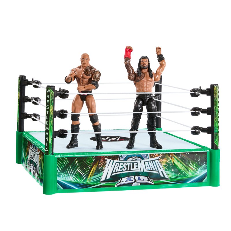 WWE -Coffret Bloodline Rules-deux figurines articulées et ring