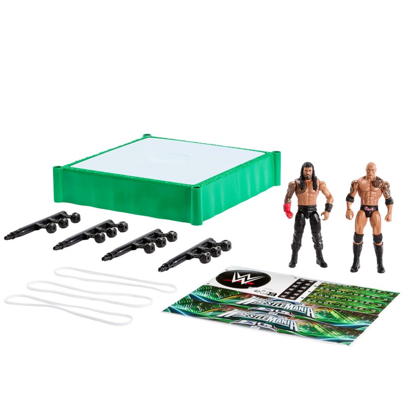 WWE -Coffret Bloodline Rules-deux figurines articulées et ring