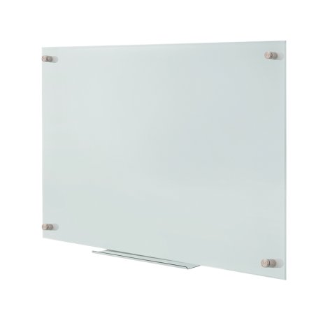 Dry Erase Whiteboard, wall-mounted, glass, 90x120cm