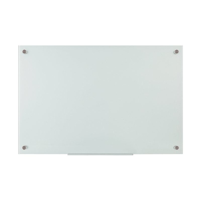 Dry Erase Whiteboard, wall-mounted, glass, 90x120cm