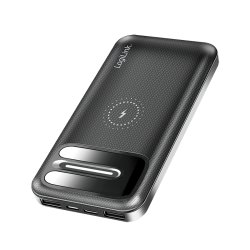 LogiLink PA0305 banque d'alimentation électrique Lithium Polymère (LiPo) 8000 mAh Recharge sans fil Noir