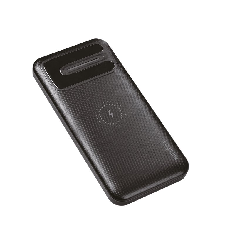 LogiLink PA0305 power bank Lithium Polymer (LiPo) 8000 mAh Wireless charging Black
