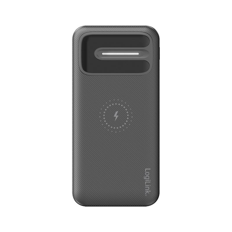 LogiLink PA0305 power bank Lithium Polymer (LiPo) 8000 mAh Wireless charging Black