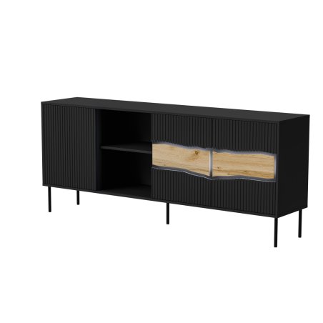 Cama INSERTO 3D1W chest of drawers 190x40x80 black LED