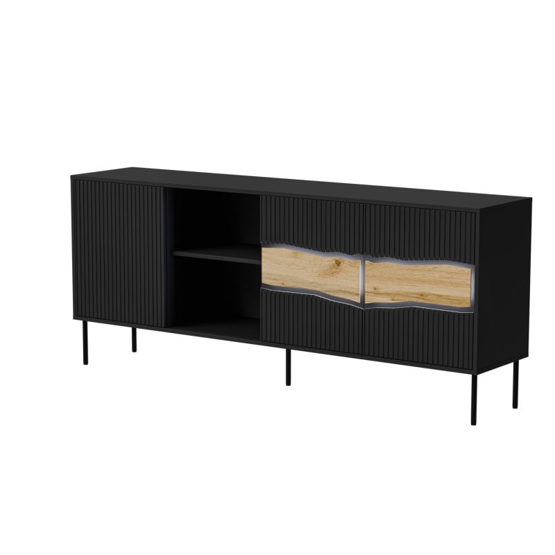 Cama INSERTO 3D1W chest of drawers 190x40x80 black LED