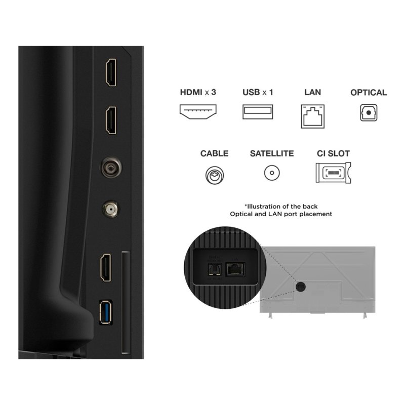 TCL P6K 50P6K TV 127 cm (50") 4K Ultra HD Smart TV Wifi Métallique