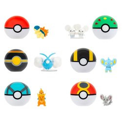 Pokémon Clip 'n' Go Minifigures Poké Balls ver. 23 Assortment (6)