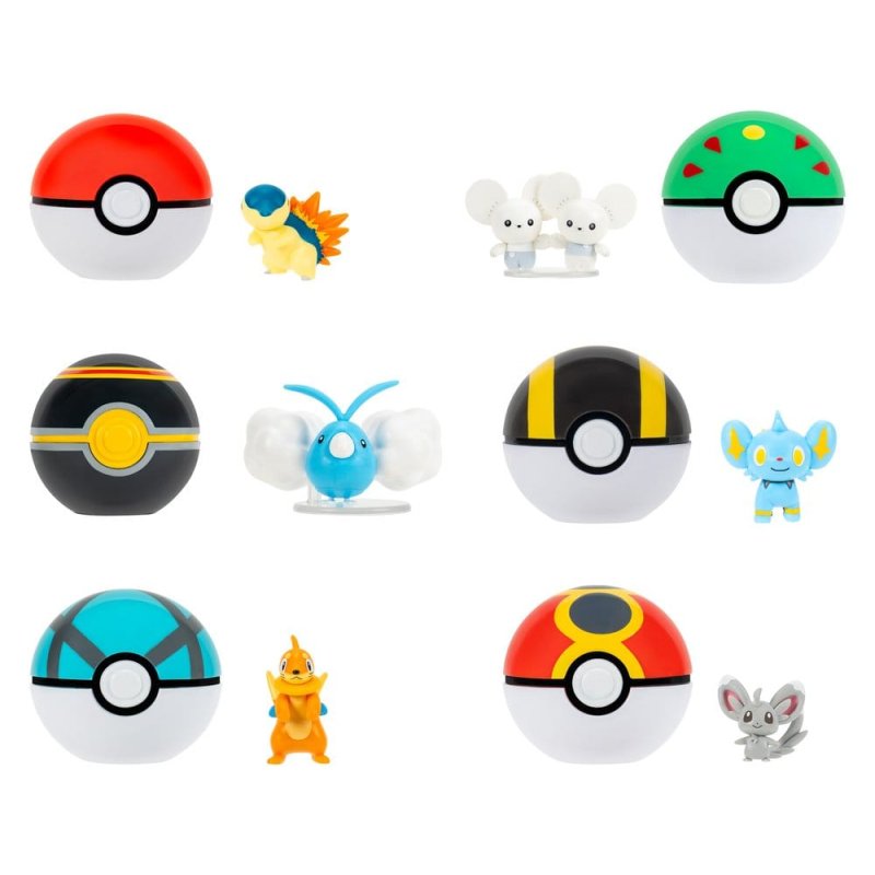 Pokémon Clip 'n' Go Minifigures Poké Balls ver. 23 Assortment (6)