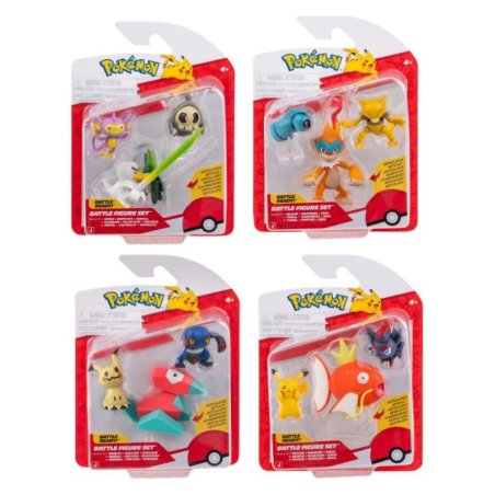 Pokémon Battle Figure Action Figures 3-Pack ver. 25 Assortment (4)