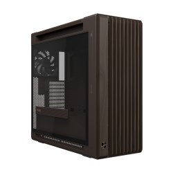 ASUS ProArt PA602 Wood Edition Retro Brown - Tempered Glass Panel Midi Tower Marron