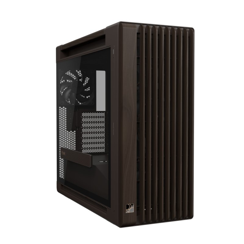 ASUS ProArt PA602 Wood Edition Retro Brown - Tempered Glass Panel Midi Tower Marron