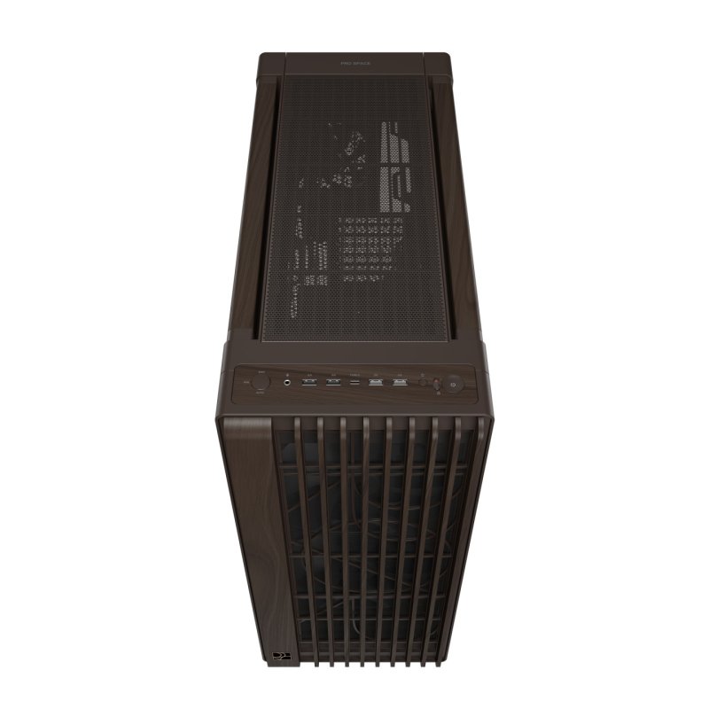 ASUS ProArt PA602 Wood Edition Retro Brown - Tempered Glass Panel Midi Tower Marron