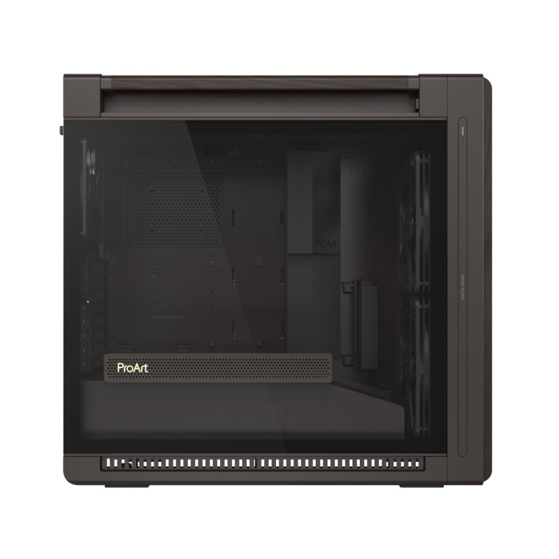 ASUS ProArt PA602 Wood Edition Retro Brown - Tempered Glass Panel Midi Tower Marron