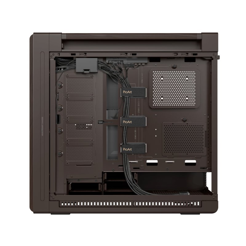 ASUS ProArt PA602 Wood Edition Retro Brown - Tempered Glass Panel Midi Tower