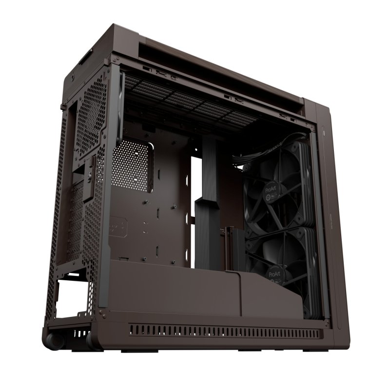 ASUS ProArt PA602 Wood Edition Retro Brown - Metal Panel Midi Tower Marron