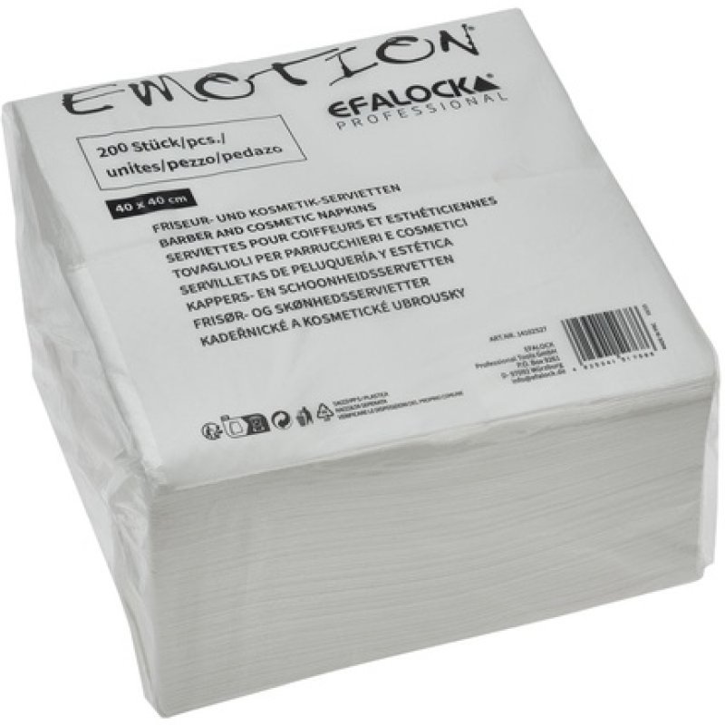 Efalock Emotion Cosmetic Wipes White 200 Pieces