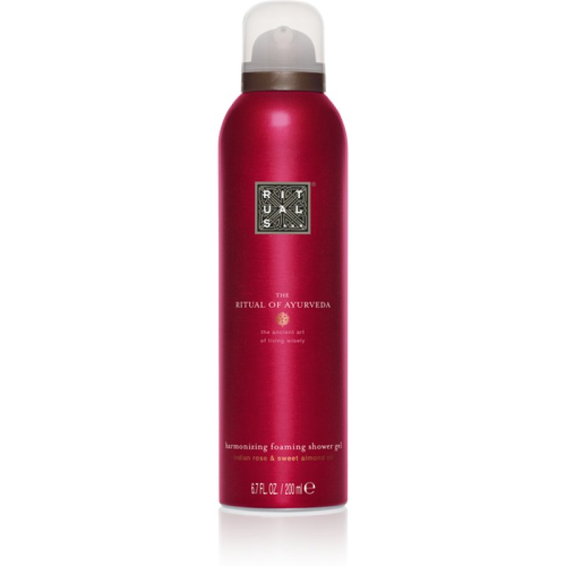 Rituals Ayurveda Foaming Shower Gel 200 ml Body Almond, Rose
