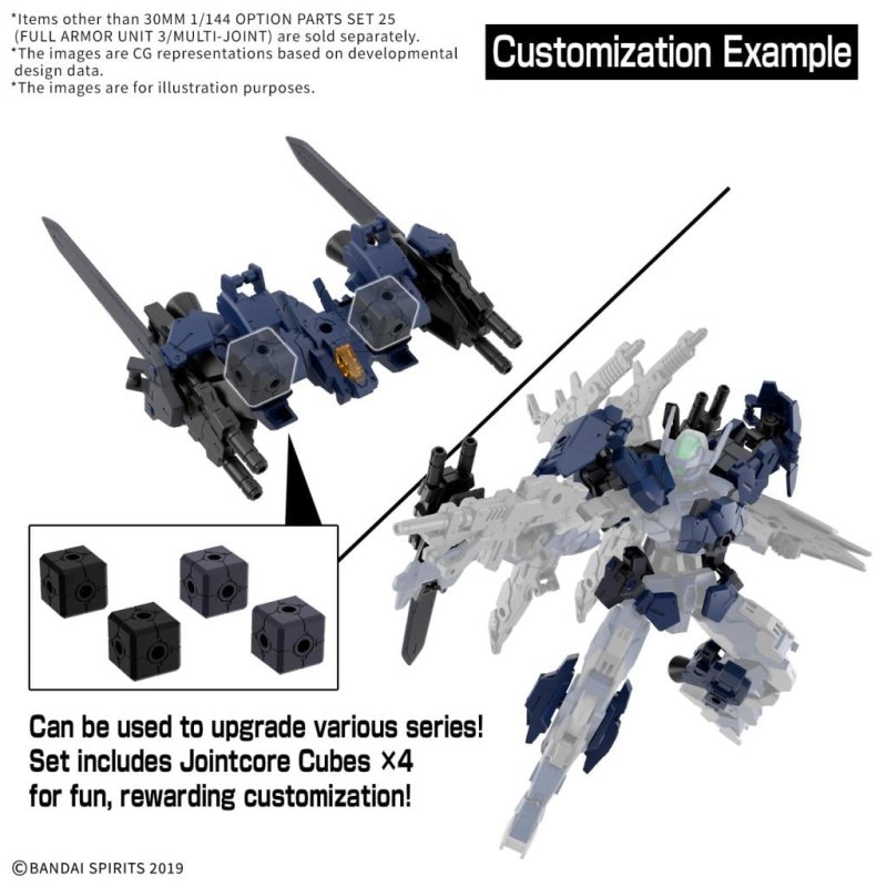 30MM -1/144 Opt Part Set 25 (Full Armor Unit 3/Multi-Joint) -Model Kit