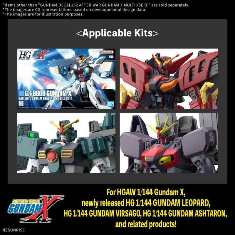 GUNDAM - Decal 152 After War Gundam X Mutiuse 1 - Model Kit