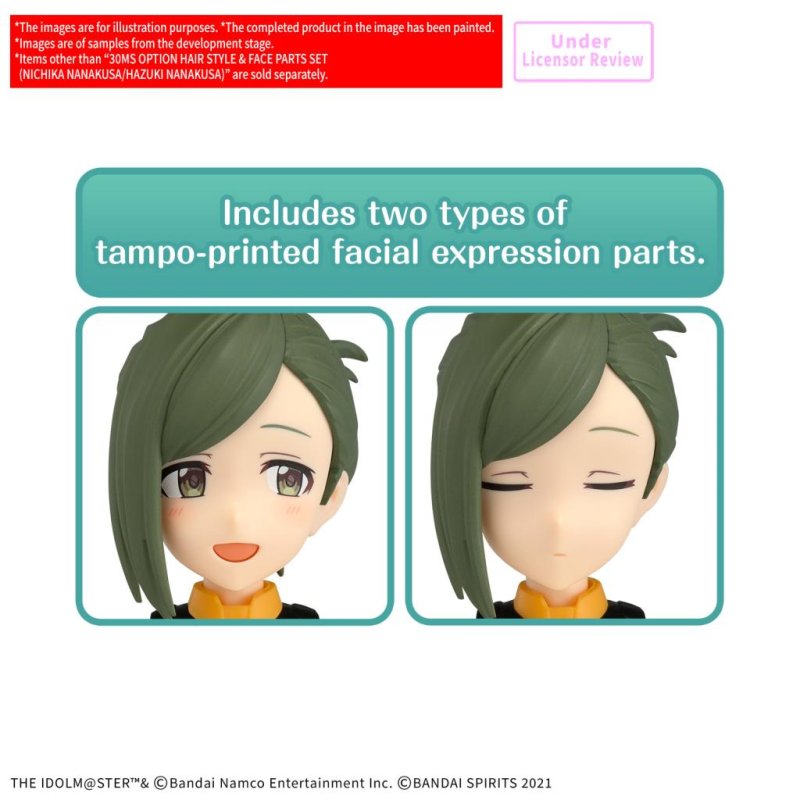30MS -Option Hair Style & Face Parts Set (Nichika / Hazuki) -Model Kit