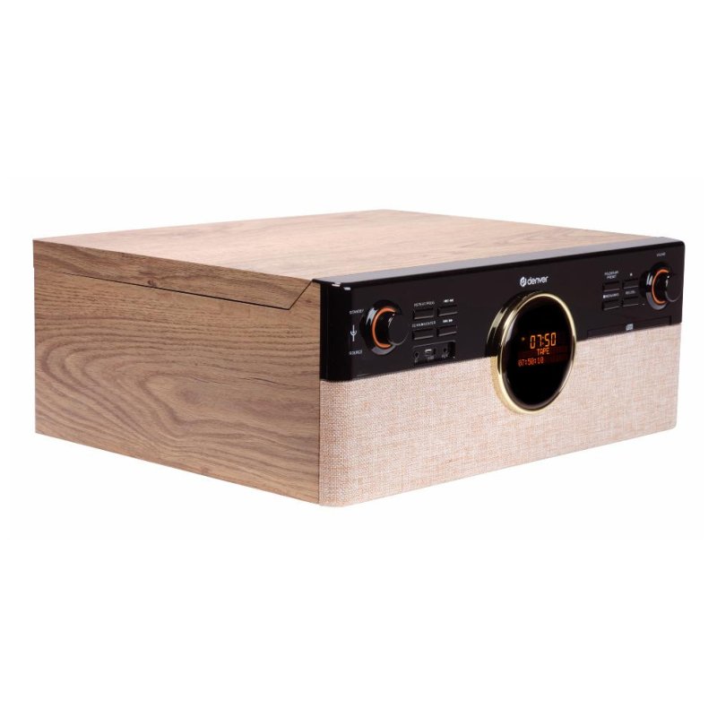 Denver MRD-180 Noir, Bois Automatique