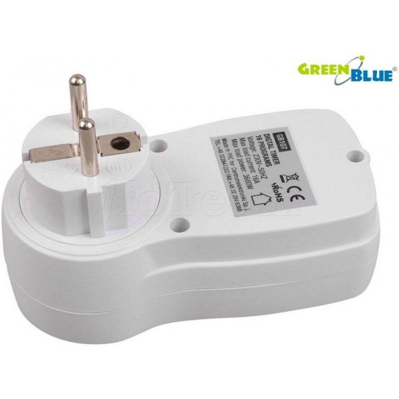 Prise programmable GreenBlue compatible GB107 avec minuteur numérique