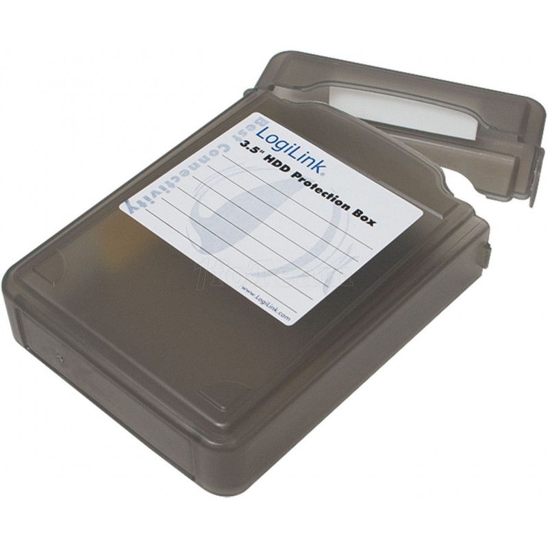 Boitier de protection LogiLink compatible pour disque dur 3,5" (Noir)