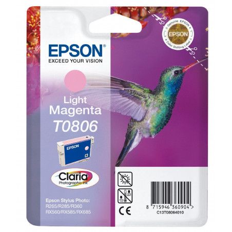 Cartouche d'encre Epson compatible Colibri T0806 (Magenta clair)