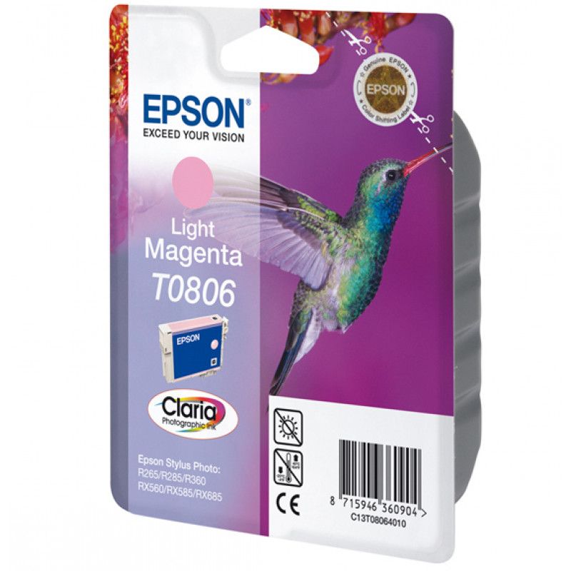 Cartouche d'encre Epson compatible Colibri T0806 (Magenta clair)