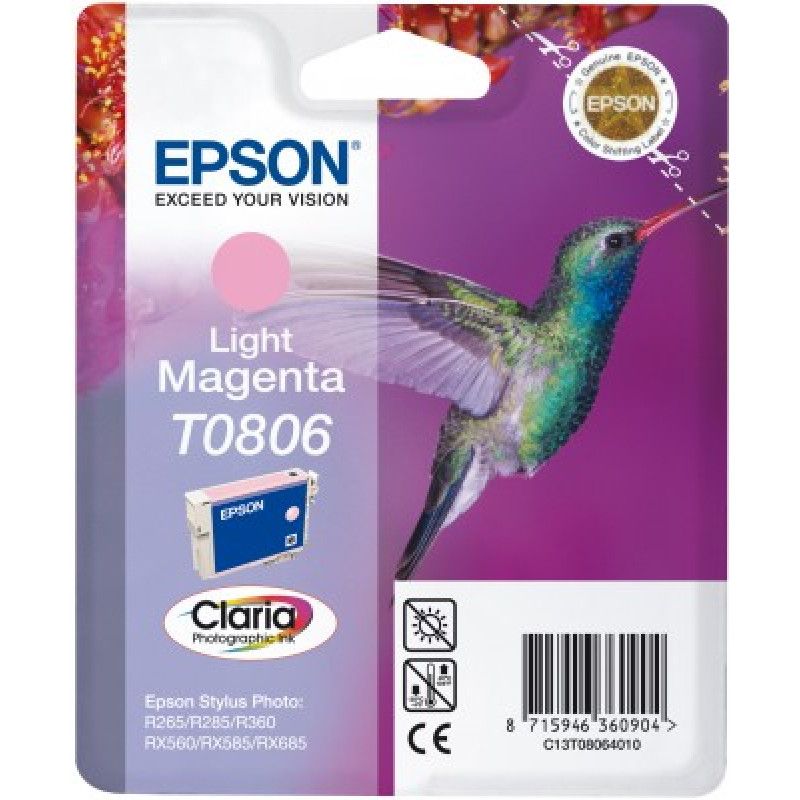 Cartouche d'encre Epson compatible Colibri T0806 (Magenta clair)