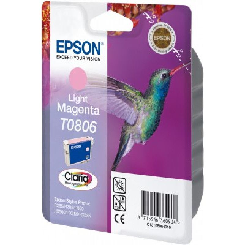 Cartouche d'encre Epson compatible Colibri T0806 (Magenta clair)