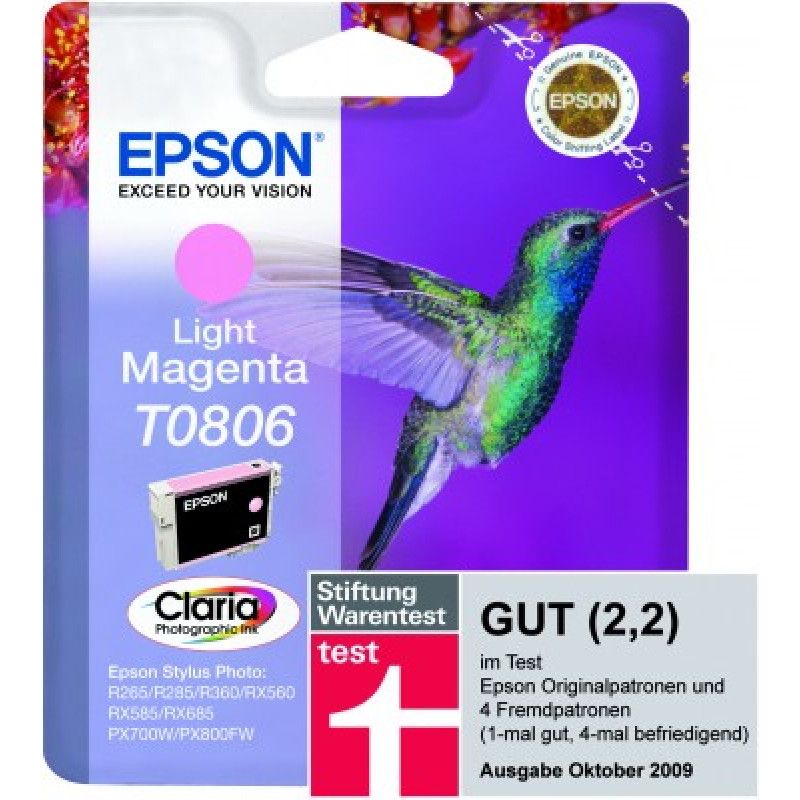 Cartouche d'encre Epson compatible Colibri T0806 (Magenta clair)