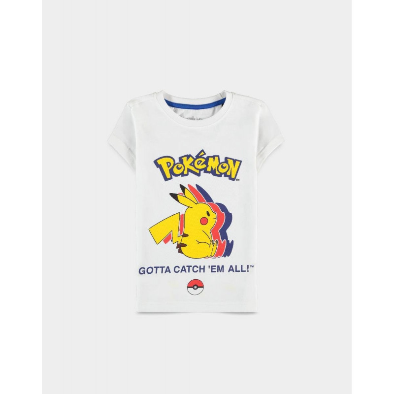 POKEMON - Pika Silhouette - T-Shirt fille (122/128)