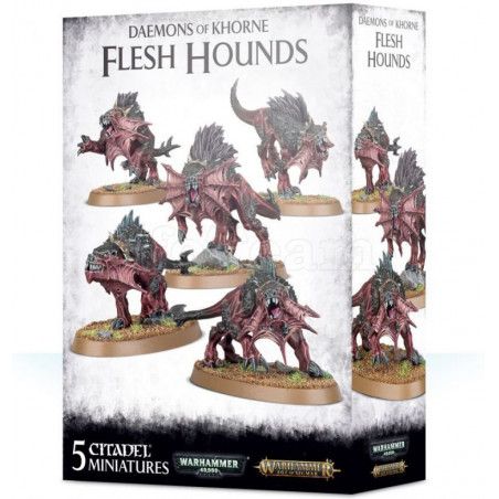 Warhammer AoS & 40k - Daemons Of Khorne Flesh Hounds