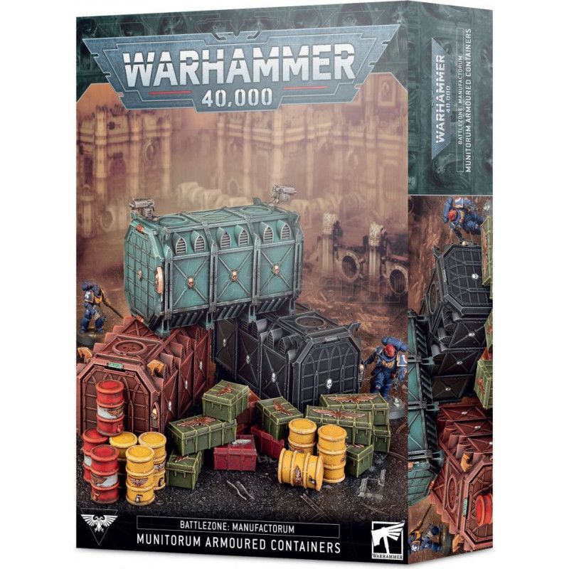 STOCK1 - Warhammer 40k - Zone de Bataille Manufactorum : Munitorum Armoured Containers