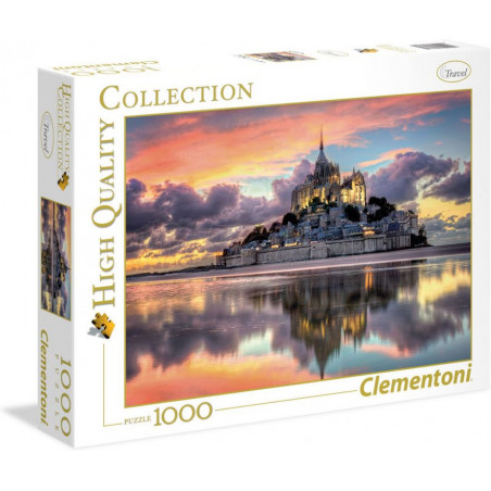 Puzzle Clementoni compatible - Le magnifique Mont St Michel (1000 pièces)