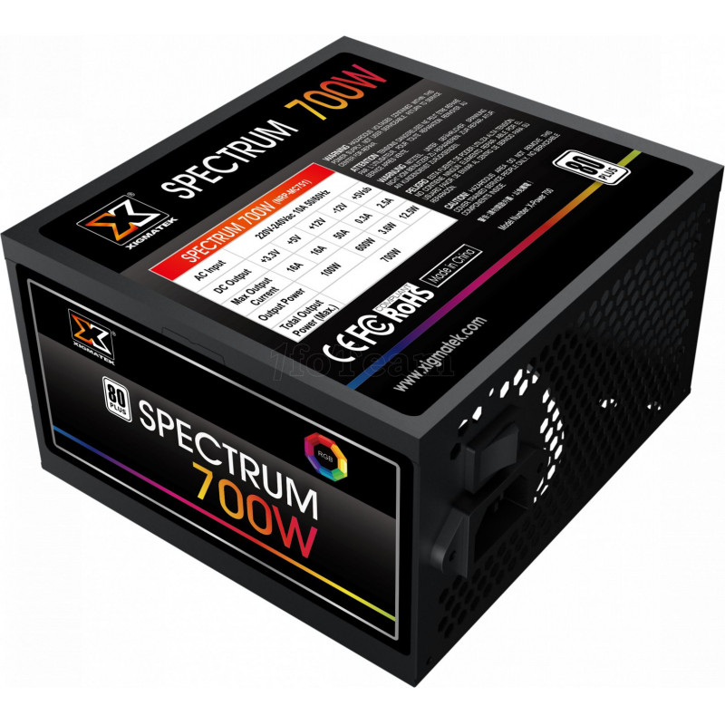 Alimentation ATX Xigmatek compatible Spectrum - 700W RGB