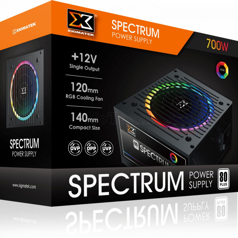 Alimentation ATX Xigmatek compatible Spectrum - 700W RGB
