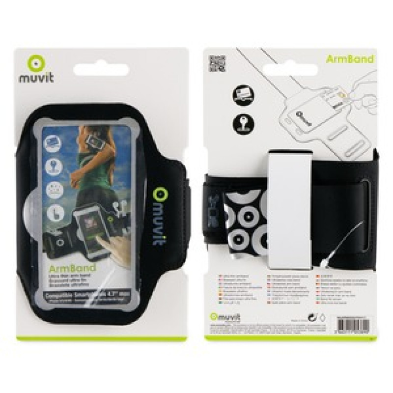 BRASSARD UNIVERSEL NOIR LYCRA 4''-47''