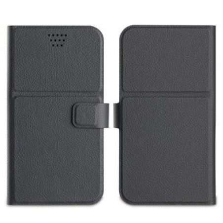 ETUI FOLIO UNIVERSEL AVEC NOIR STICKER 3M TAILLE L JUSQUA 5.1''