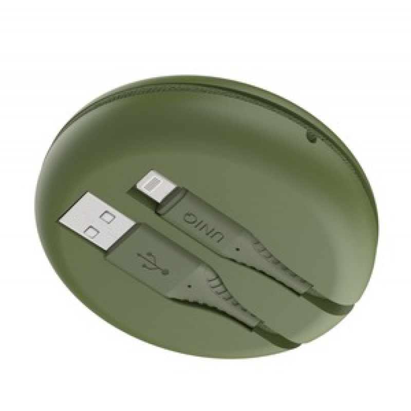 HALO USB A TO LIGHTNING CABLE 1.2M FOREST GREEN