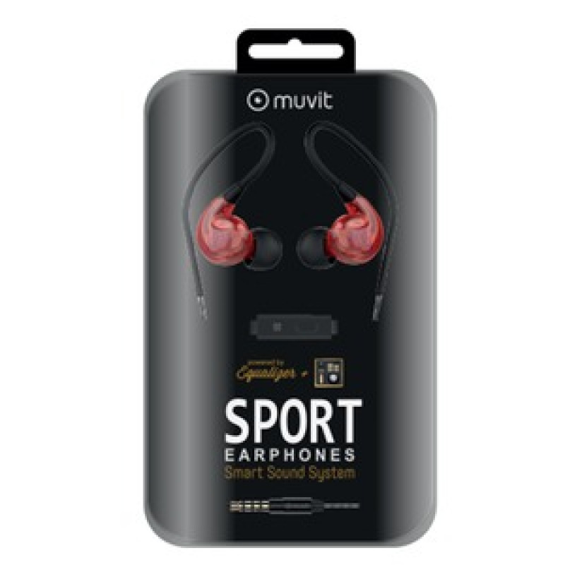 M1S V2 KIT PIETON INTRA SPORT STEREO JACK 3.5MM ROUGE