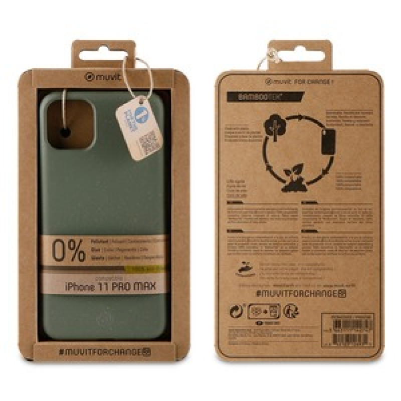 MUVIT FOR CHANGE COQUE BAMBOOTEK MOSS: APPLE IPHONE 11 PRO MAX