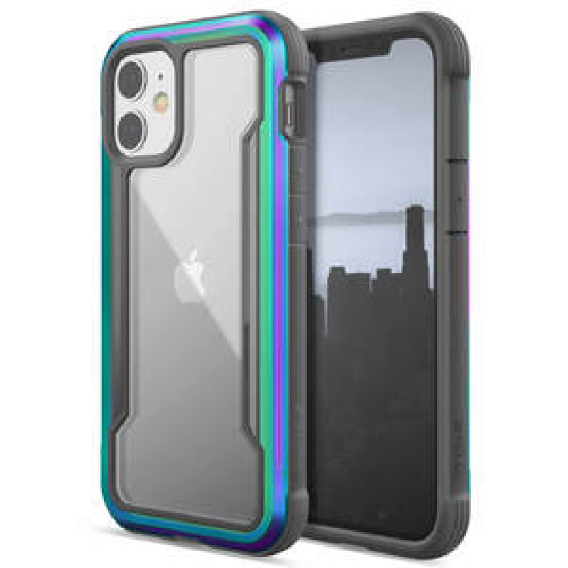 RAPTIC COQUE  SHIELD IRRIDESCENT POUR IPHONE 12 MINI