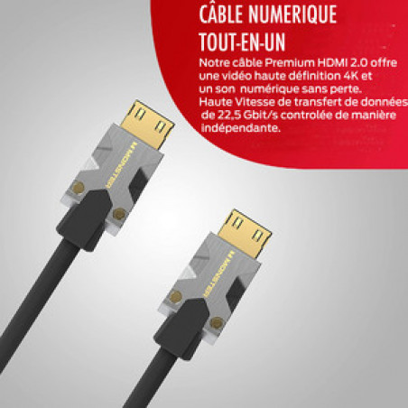 CABLE HDMI M1000 UHD 4K HDR 22.5GBPS 5M